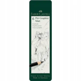 olowek-artystyczny-pitt-graphite-matt-6-szt-opakowanie-metalowe