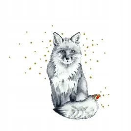 karnet-zlocony-kw-lis-i-ptaszek