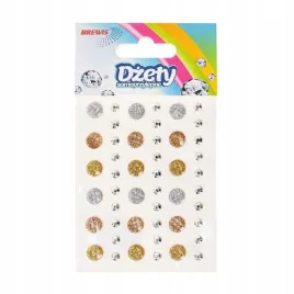 brewis-dzety-samoprzylepne-60-szt-srebrne-i-zlote-do-zdobien
