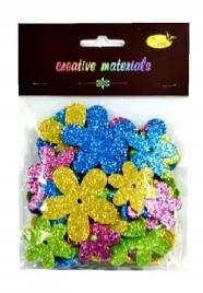 kwiatki-z-pianki-brokatowej-wiosenne-56szt