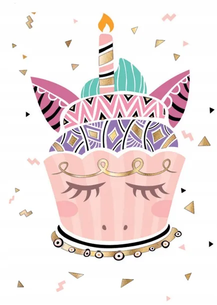 karnet-mini-b8-unicorn-tort-stan-opakowania-oryginalne