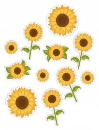 learnhow-dekoracje-okienne-dwustronne-sloneczniki-11szt-szkola-przeds