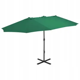 vidaxl-parasol-ogrodowy-na-slupku-aluminiowym-460-x-270-cm-zielony