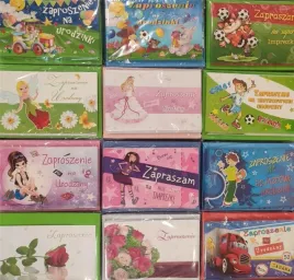 zaproszenia-urodziny-brokat-koperta-10szt