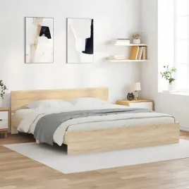 vidaxl-rama-lozka-z-wezglowiem-dab-sonoma-200x200-cm
