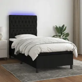 vidaxl-lozko-kontynentalne-z-materacem-czarne-100x200-cm-tkanina