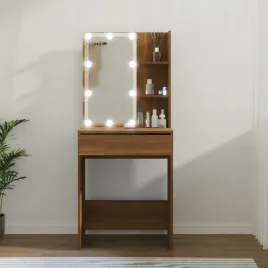 vidaxl-toaletka-z-led-brazowy-dab-60x40x140-cm