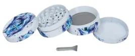bialy-mlynek-do-mielenia-tytoniu-suszu-grinder-crusher-z-kolorowym-wilkiem