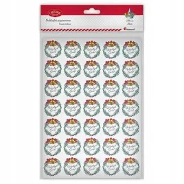 naklejki-papier-wianek-z-dzwonkami-wesolych-swiat