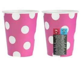 godan-kubeczki-papierowe-magenta-groszki-270ml-6-sztuk-na-przyjecie