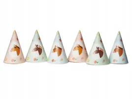 czapeczki-konie-16cm-6szt