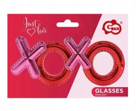 godan-okulary-xoxo-rozowe-i-czerwone-okulary-imprezowe
