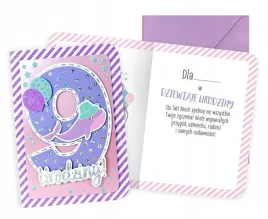 kukartka-karnet-b6-urodziny-9-lat-dziewczynka-karta-okolicznosciowa