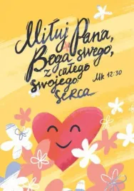 pocztowka-z-kolorowanka-miluj-pana-boga-swego