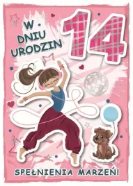 armin-style-karnet-urodzinowy-14-lat-b6-zlocenia-srebrzenia