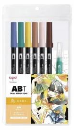 zestaw-manga-bird-6-x-abt-wodny-pedzel