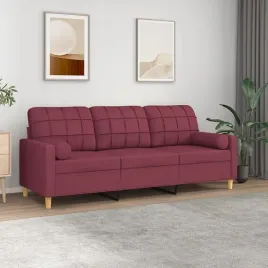 vidaxl-3-osobowa-sofa-z-poduszkami-bordowa-180-cm-tkanina