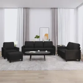 vidaxl-4-osobowa-sofa-z-poduszkami-czarna-sztuczna-skora