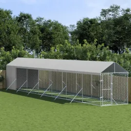 vidaxl-kojec-dla-psa-z-dachem-srebrny-2x14x25m-stal-galwanizowana