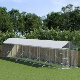 vidaxl-kojec-dla-psa-z-dachem-srebrny-2x14x25m-stal-galwanizowana