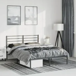 vidaxl-metalowa-rama-lozka-z-wezglowiem-czarna-150x200-cm