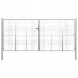 vidaxl-brama-ogrodowa-galwanizowana-stal-415x250-cm-srebrna