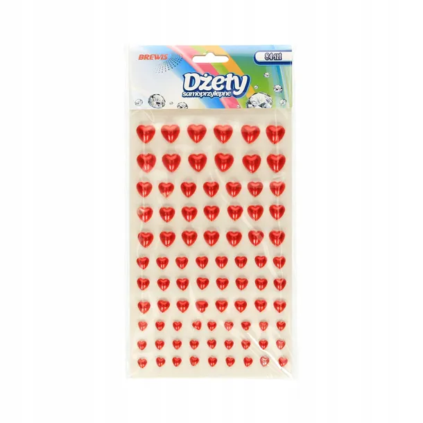 dzety-samoprzylepne-czerwone-serca-84szt-kolor-czerwony