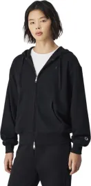 bluza-damska-champion-full-zip-hoodie-sweatshirt-czarna-117787-kk001-rozm-l