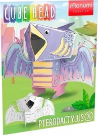 cube-head-dino-pterodaktyl-zloz-i-pokoloruj