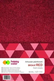 arkusze-piankowe-brokat-a4-czerw-5szt-happy-color