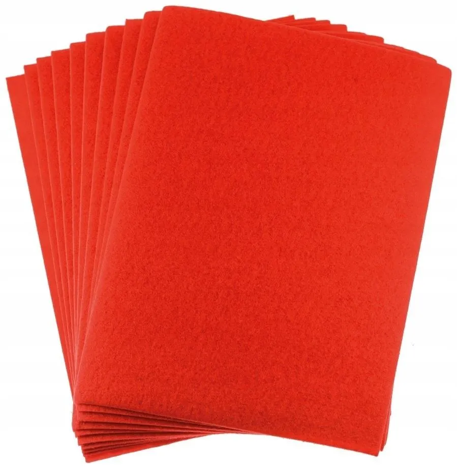 filc-a4-czerwony-2mm-10szt