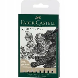 pisaki-pitt-artist-pen-black-8szt
