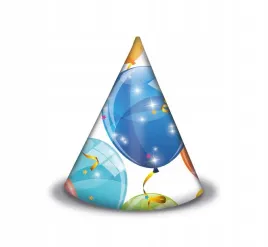 godan-czapeczki-papierowe-sparkling-balloons-6szt-urodziny-impreza