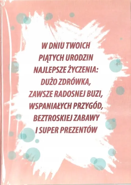 karnet-urodziny-5-stan-opakowania-oryginalne