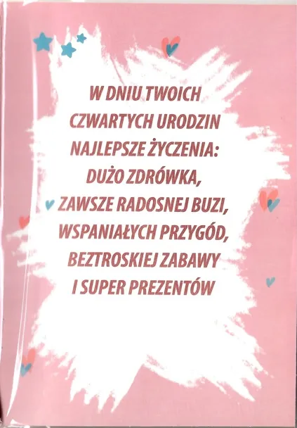 karnet-urodziny-4-stan-opakowania-oryginalne