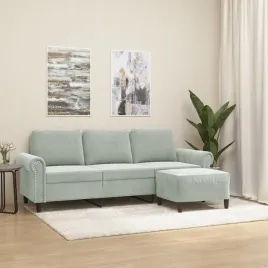 vidaxl-3-osobowa-sofa-z-podnozkiem-jasnoszara-180-cm-aksamit