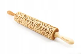 walek-do-ciasta-drewniany-duzy-grawerowany-kwiaty-tulipany-mocny-material