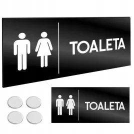 informacyjna-tabliczka-toaleta-wc-tasma-nano-czarna-tablica-grawer-11x24cm
