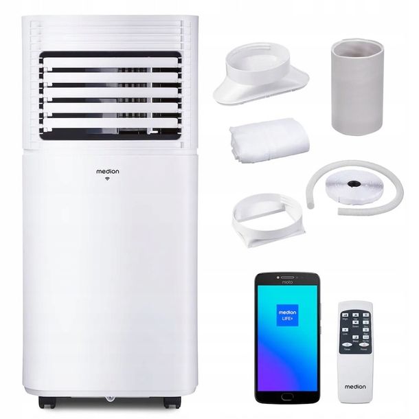 ﻿DOBRY KLIMATYZATOR PRZENOŚNY 3w1 32m² 9000BTU WiFi APLIKACJA PILOT MEDION