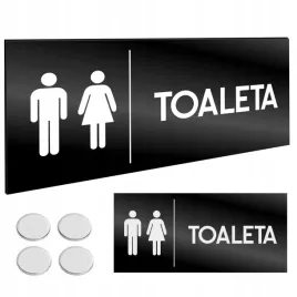 informacyjna-tabliczka-toaleta-wc-tasma-nano-czarna-tablica-grawer-11x24cm