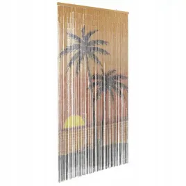 vidaxl-zaslona-przeciw-owadom-palm-tree-print-100x200-cm-bambus