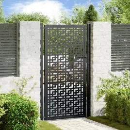 vidaxl-brama-ogrodowa-czarna-105x180-cm-stalowy-wzor-krzyza