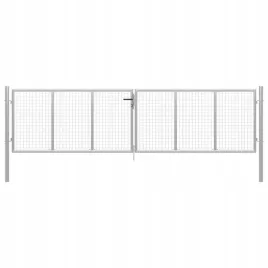 vidaxl-brama-ogrodowa-galwanizowana-stal-415x150-cm-srebrna