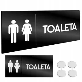 informacyjna-tabliczka-toaleta-wc-tasma-nano-czarna-tablica-grawer-11x24cm