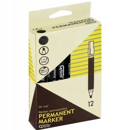 marker-permanentny-czarny-grand-gr-103c-sciety-12szt-komplet-zestaw