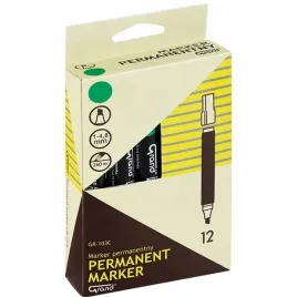 marker-permanentny-zielony-grand-gr-103c-sciety-zestaw-12szt-komplet