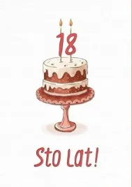 nadwyraz-com-karnet-urodzinowy-tort-18-lat-ekologiczna-kartka-okoliczno