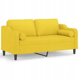 2-osobowa-sofa-z-poduszkami-jasnozolta-140-cm-tkanina