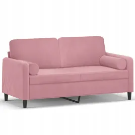 2-osobowa-sofa-z-poduszkami-rozowa-140-cm-aksamit