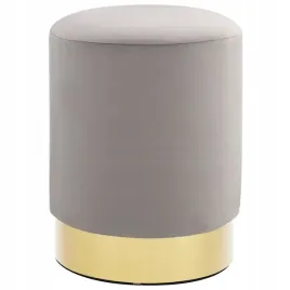 stolek-jasnoszaro-zloty-aksamit